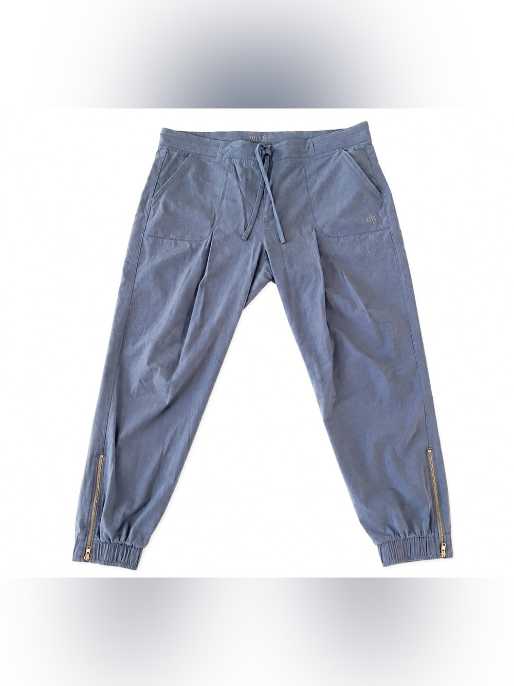 Albion Fit Jetsetter Everywhere Jogger Pant Chambray Blue sz S Petite Athleisure